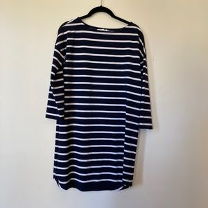 Bb Dakota navy and white striped dress